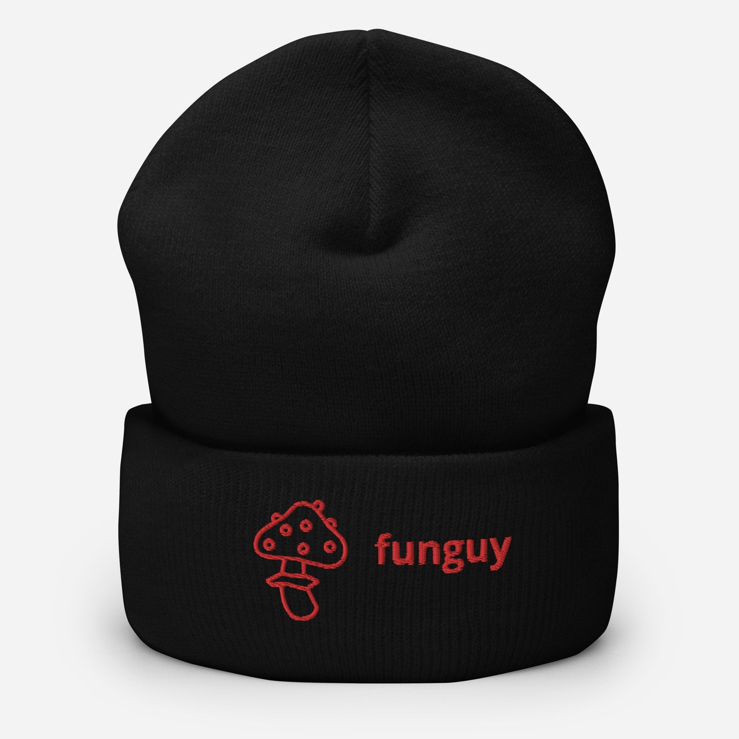 "Funguy" snuggly cuffed beanie