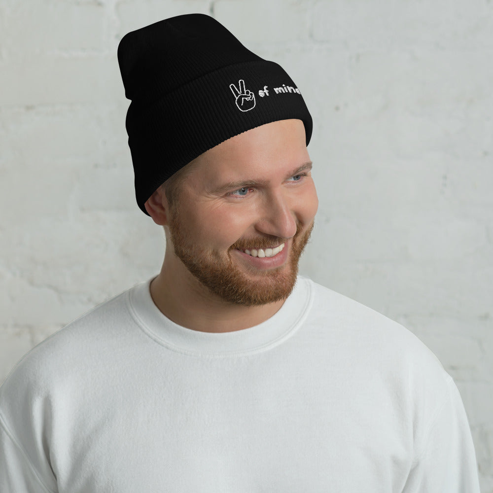 "Peace of Mind" snuggly cuffed beanie