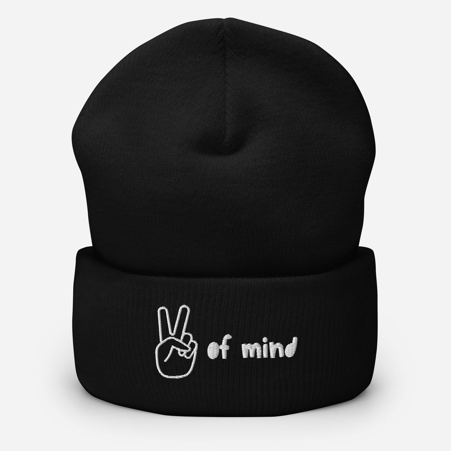 "Peace of Mind" snuggly cuffed beanie