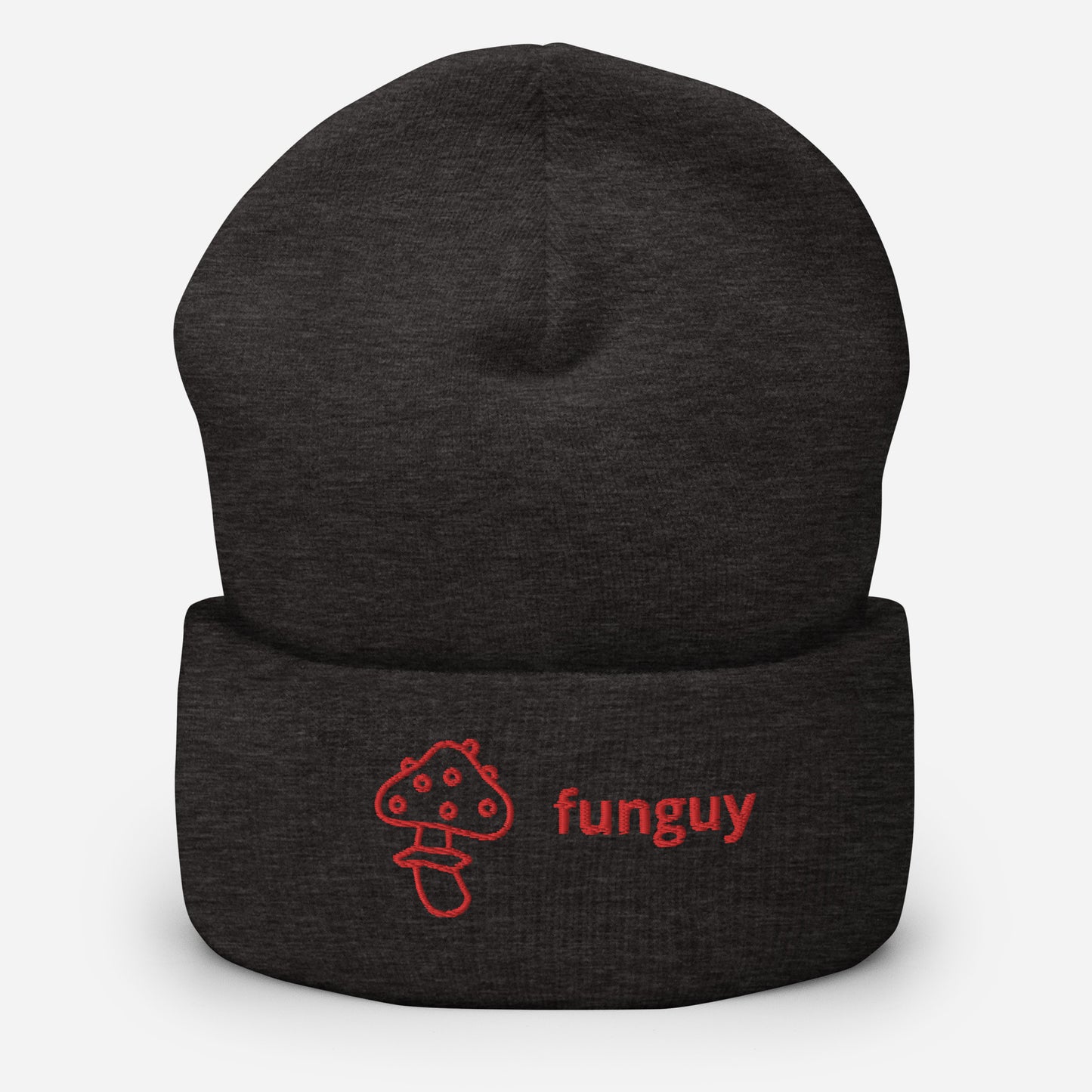 "Funguy" snuggly cuffed beanie