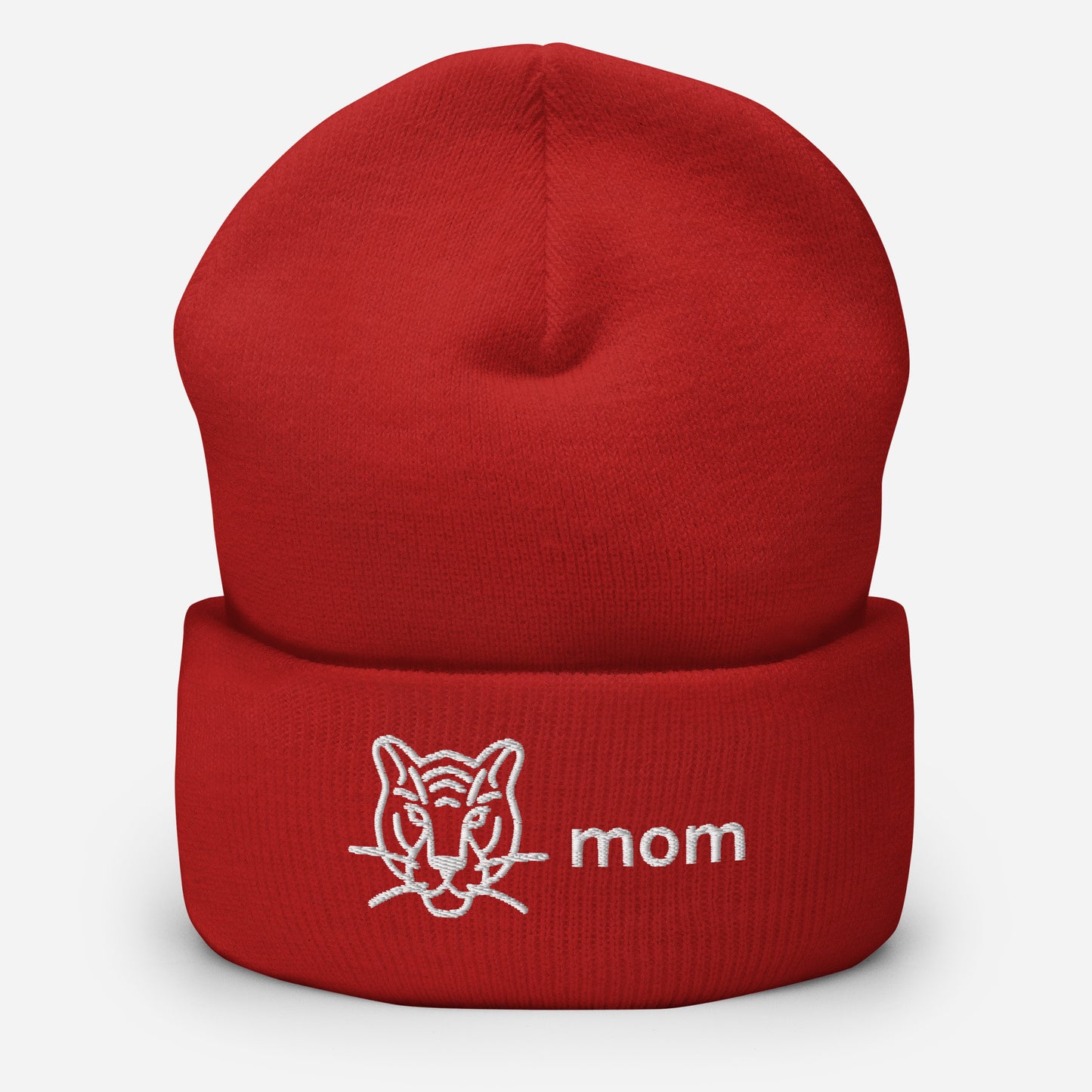 "Tiger Mom" snuggly cuffed beanie