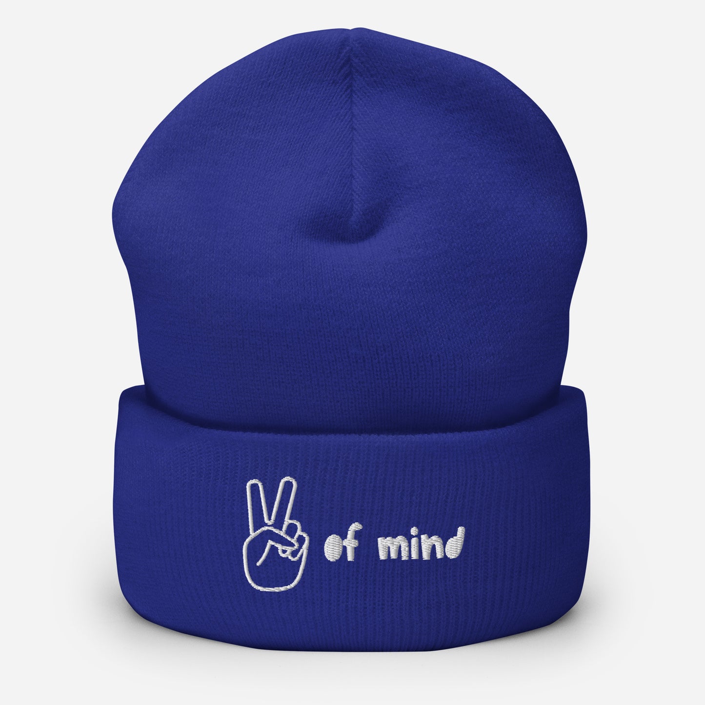 "Peace of Mind" snuggly cuffed beanie