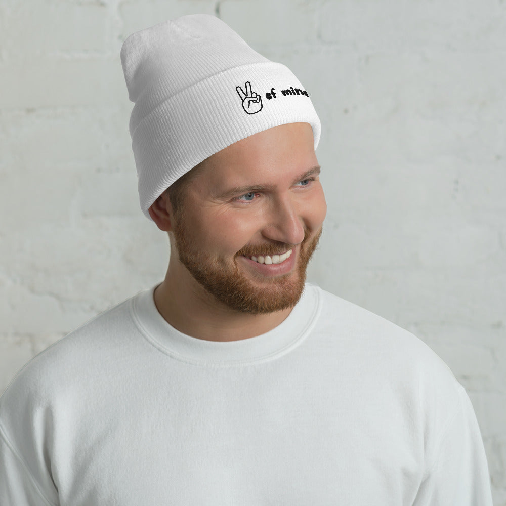 "Peace of Mind" snuggly cuffed beanie