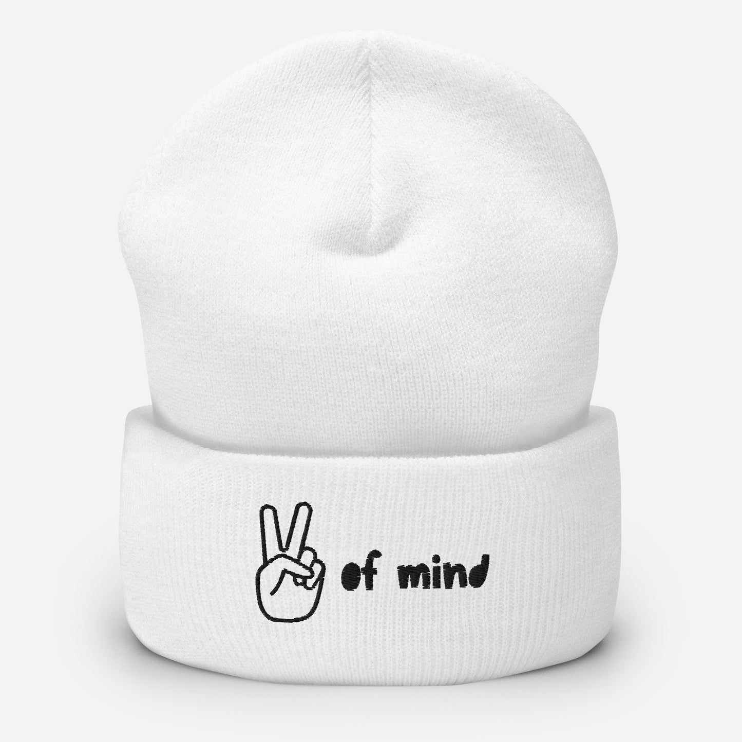 "Peace of Mind" snuggly cuffed beanie