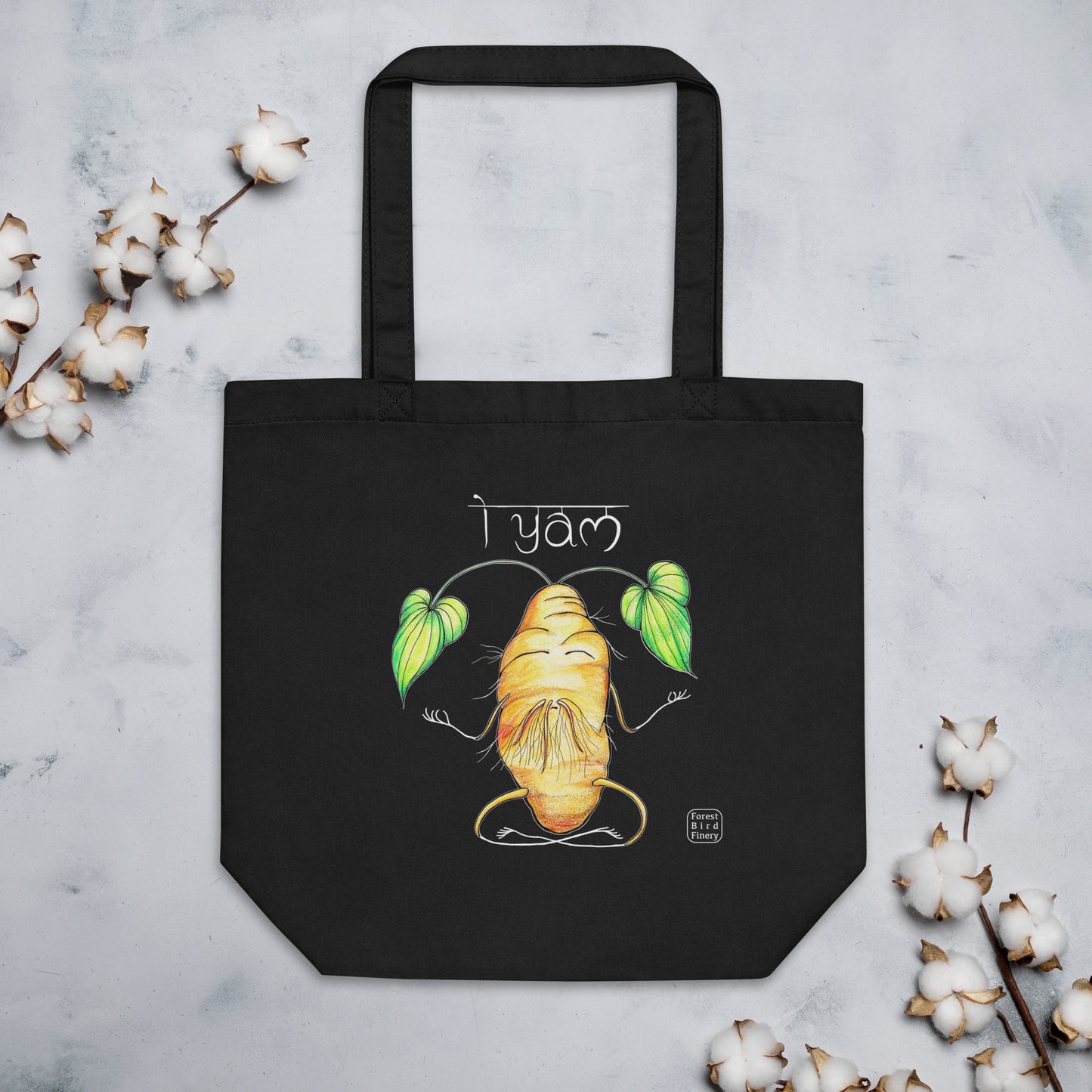 "i yam" 100% organic cotton Eco Tote Bag