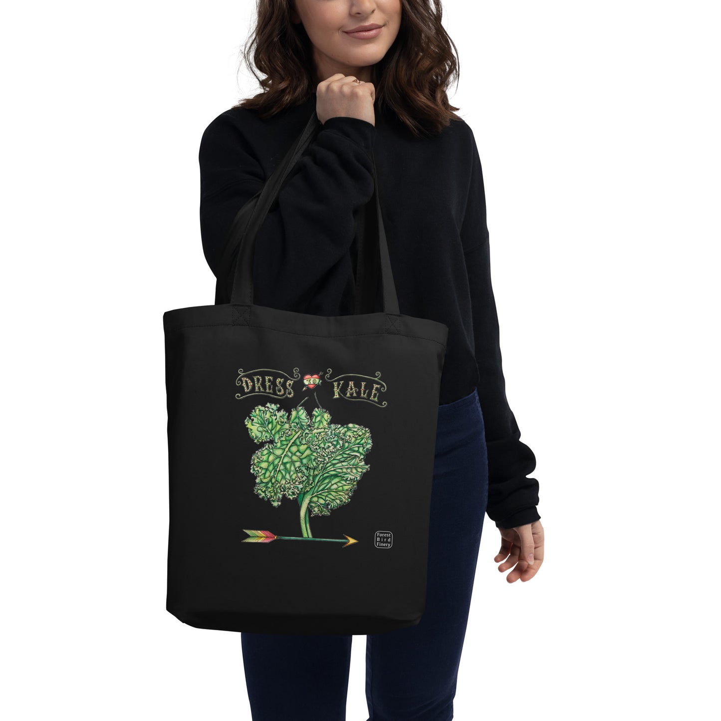 "Dress to Kale" 100% organic cotton Eco Tote Bag