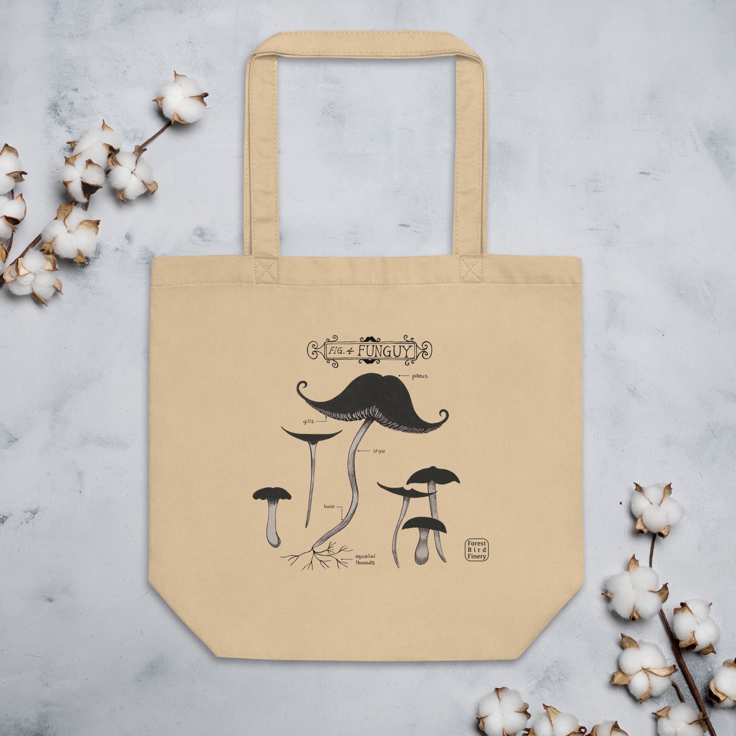 "Funguy" 100% organic cotton Eco Tote Bag