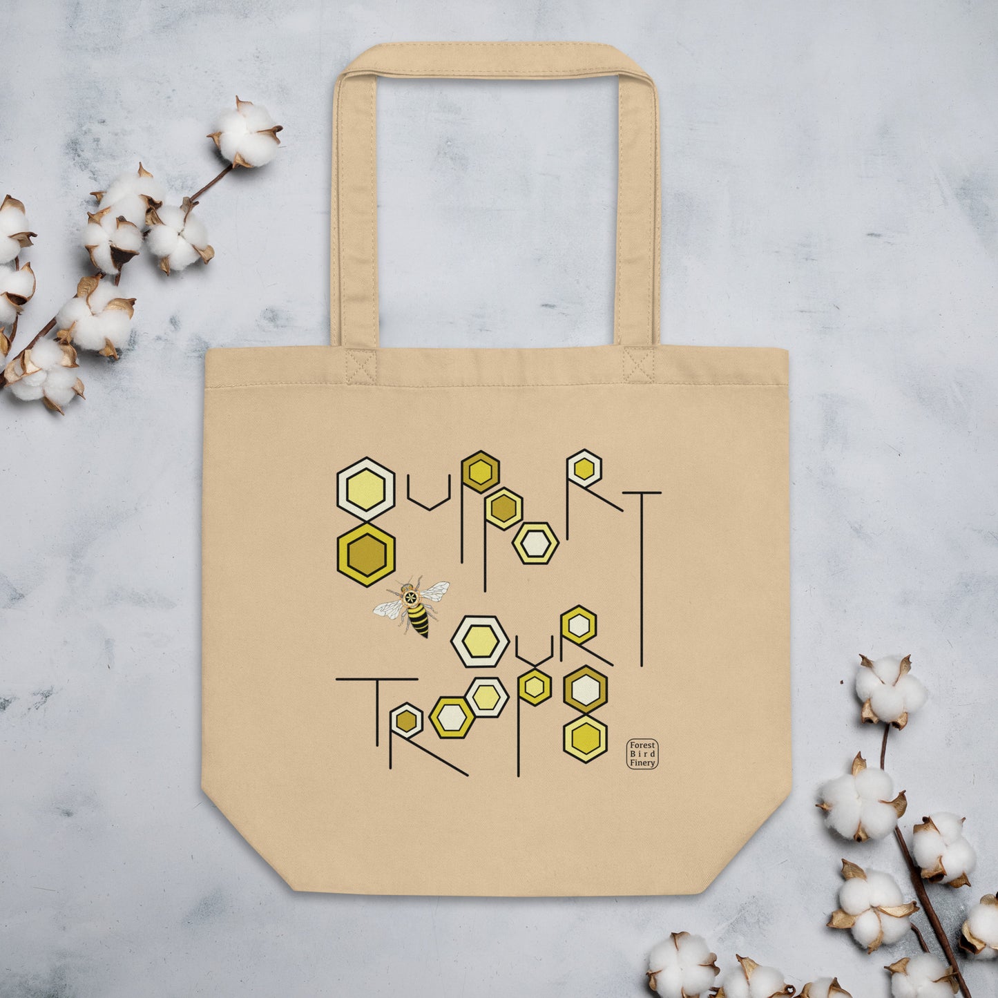 "Troops" 100% organic cotton Eco Tote Bag