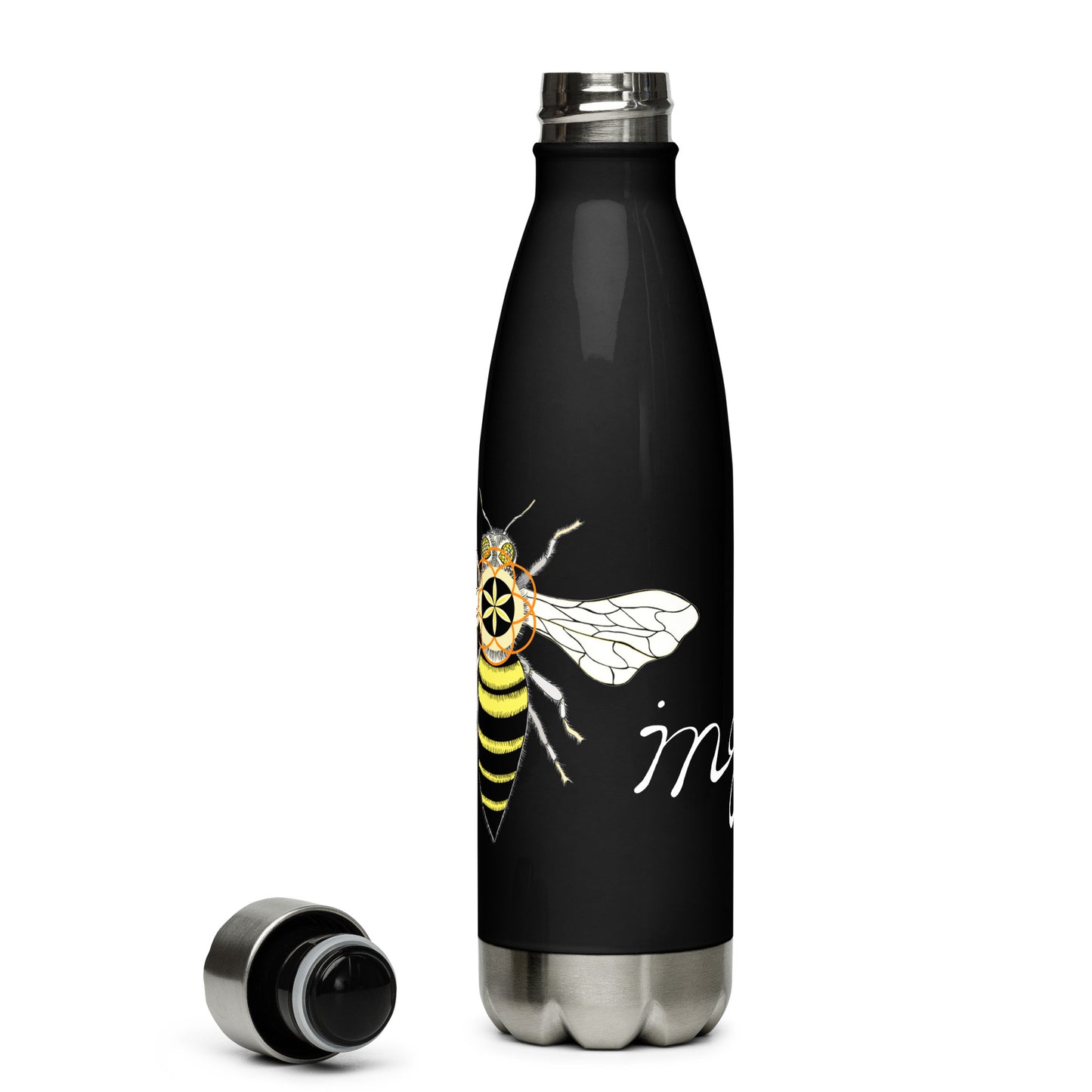 "Bee-ing" stainless steel water bottle