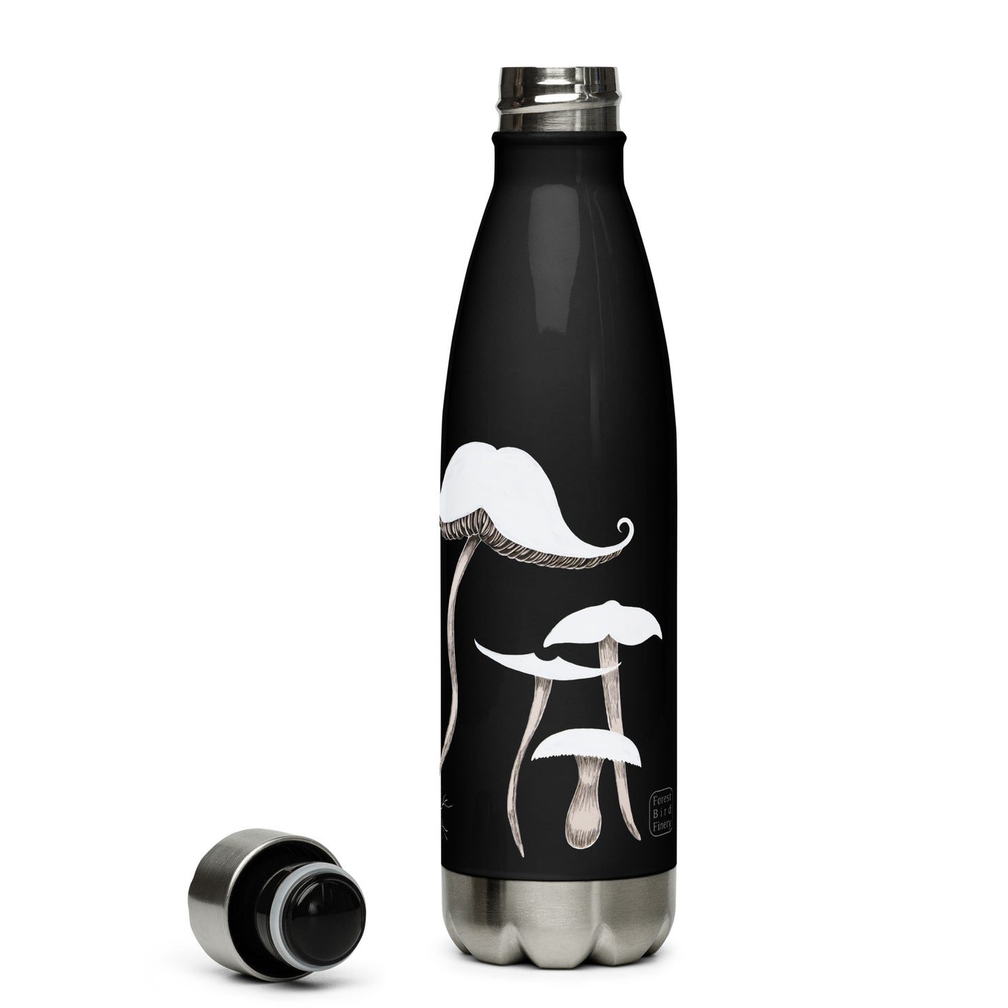 "Funguy" stainless steel water bottle