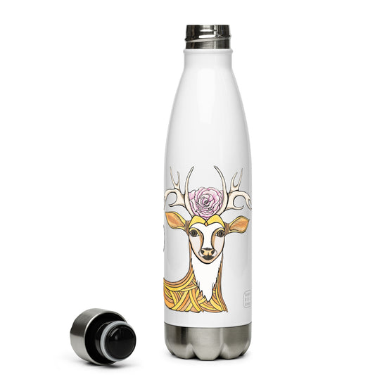 "Hello" stainless steel water bottle