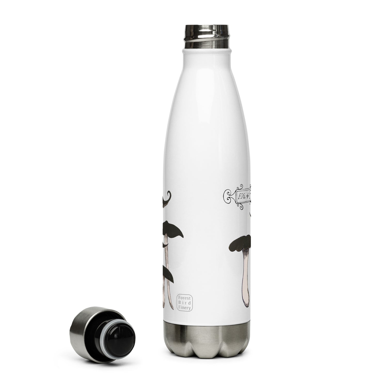 "Funguy" stainless steel water bottle