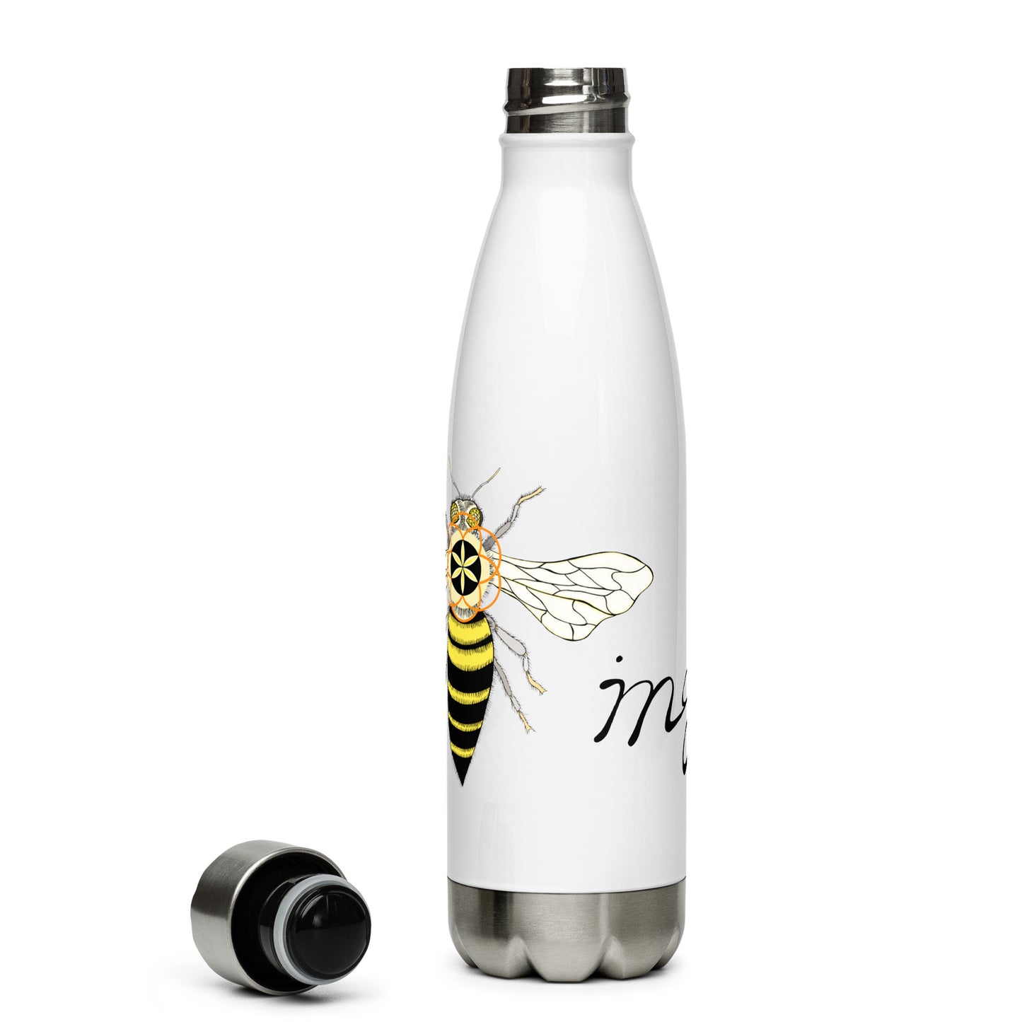 "Bee-ing" stainless steel water bottle