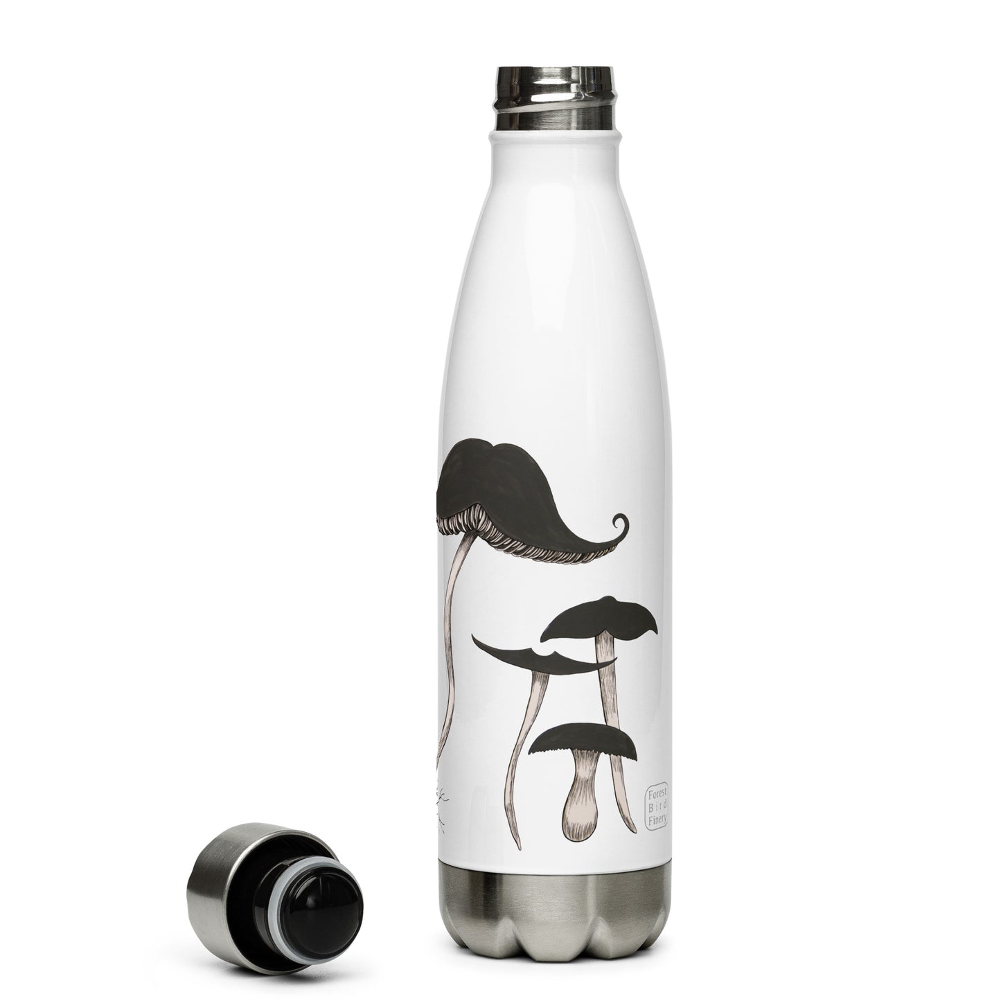 "Funguy" stainless steel water bottle