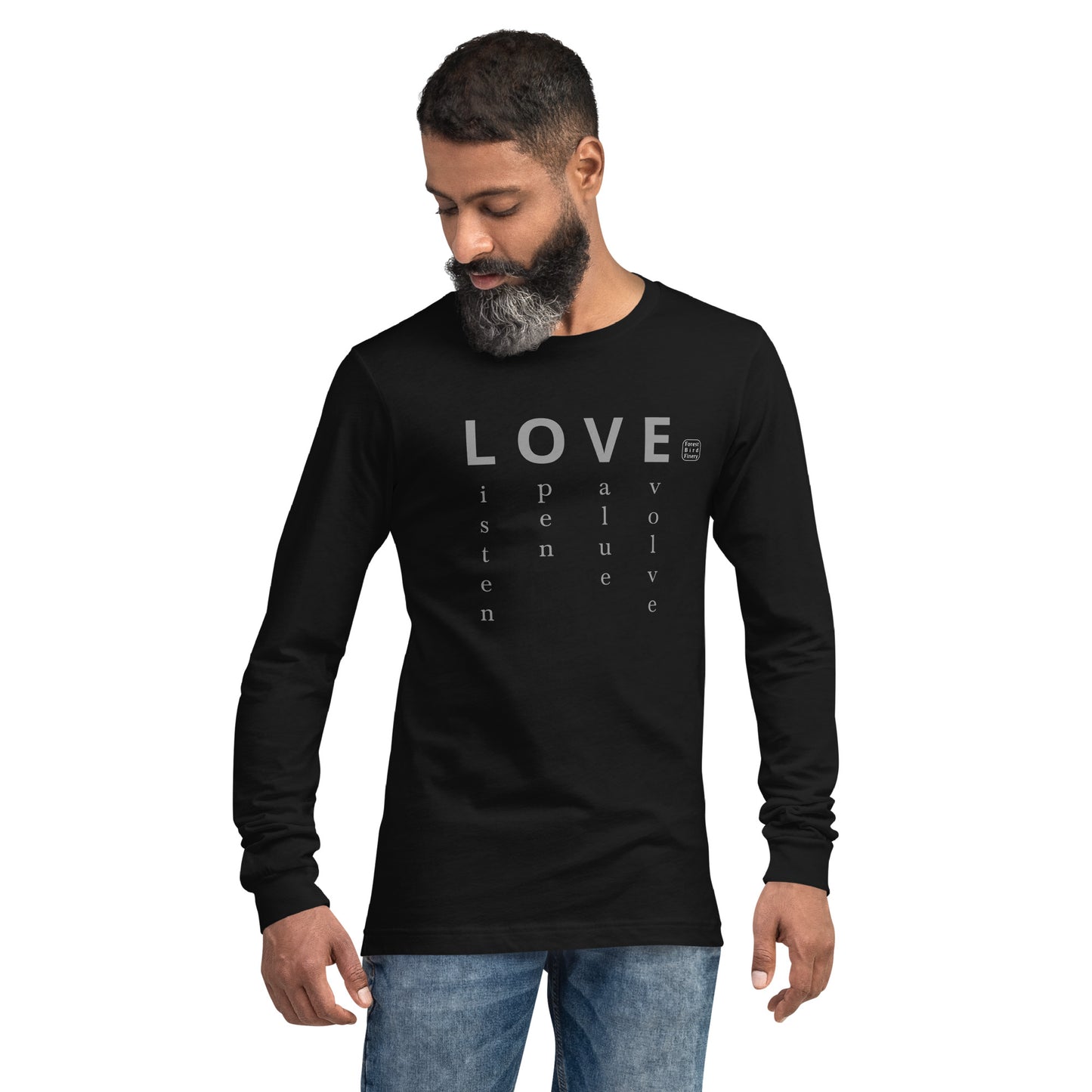 "Love is to" unisex long sleeve tee