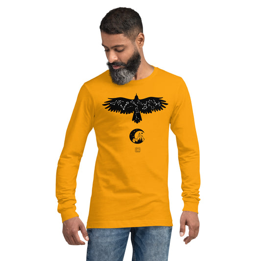 “Night Messenger” unisex long sleeve tee