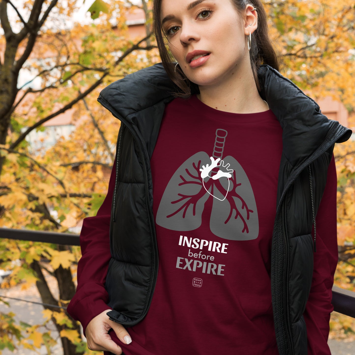 “Inspire” unisex long sleeve tee