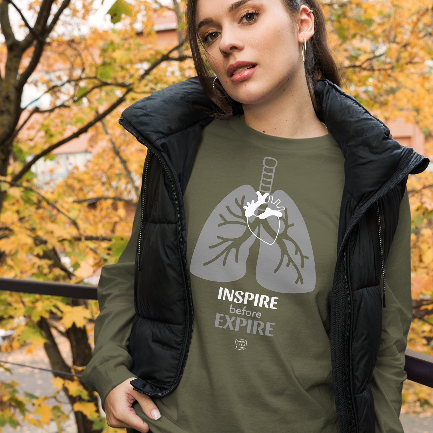 “Inspire” unisex long sleeve tee