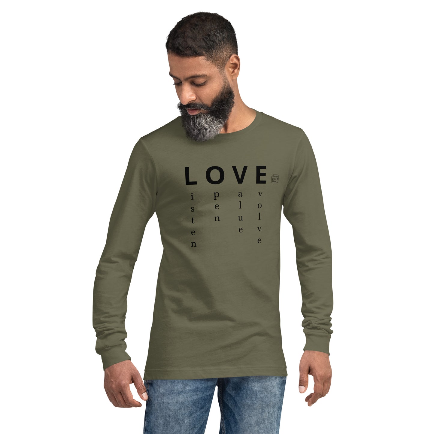 "Love is to" unisex long sleeve tee