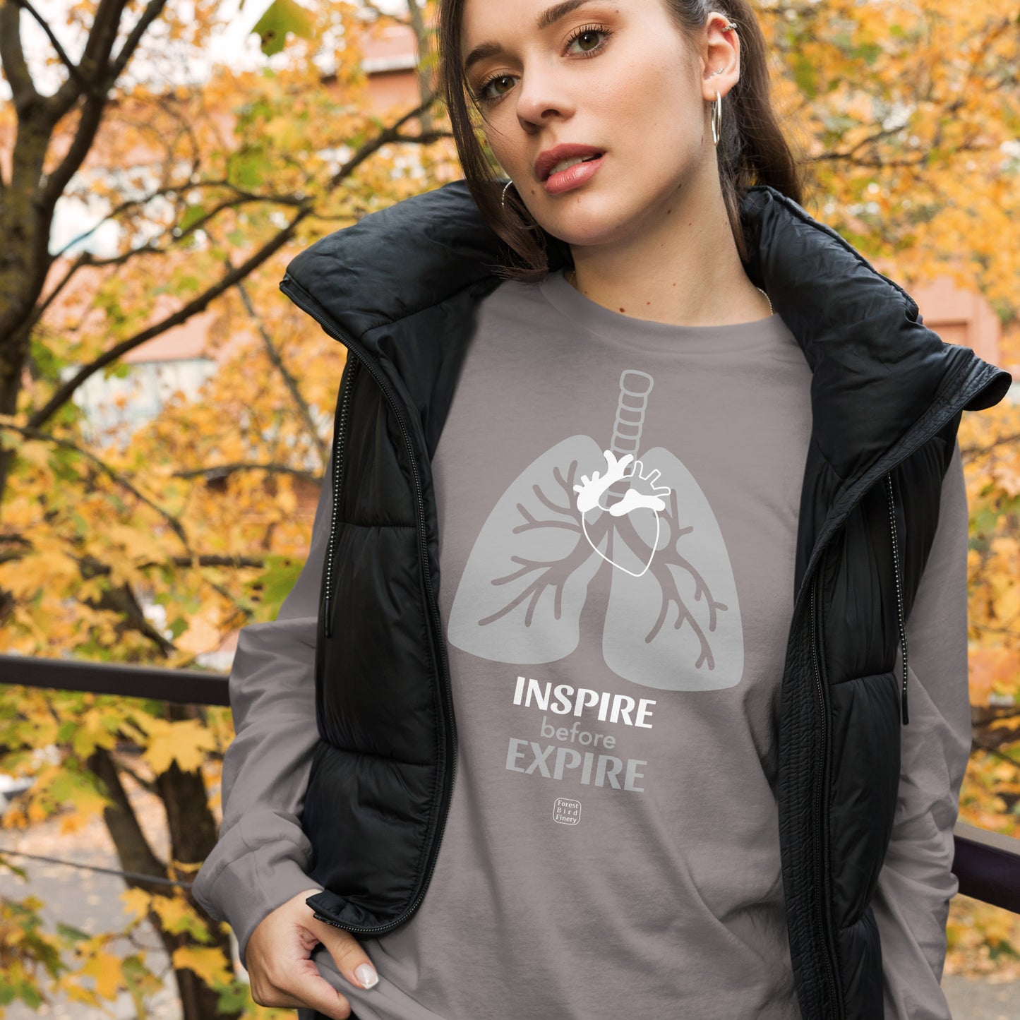 “Inspire” unisex long sleeve tee