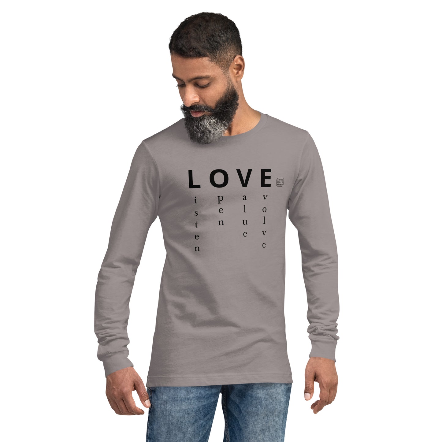 "Love is to" unisex long sleeve tee