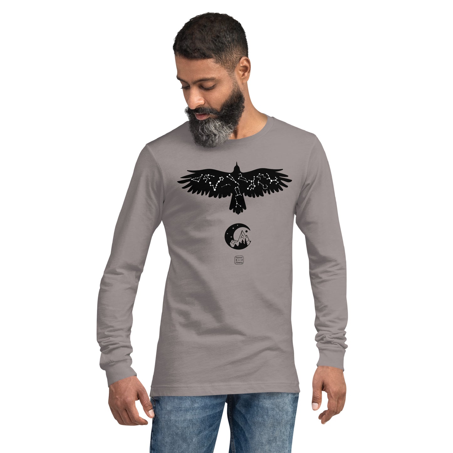 “Night Messenger” unisex long sleeve tee