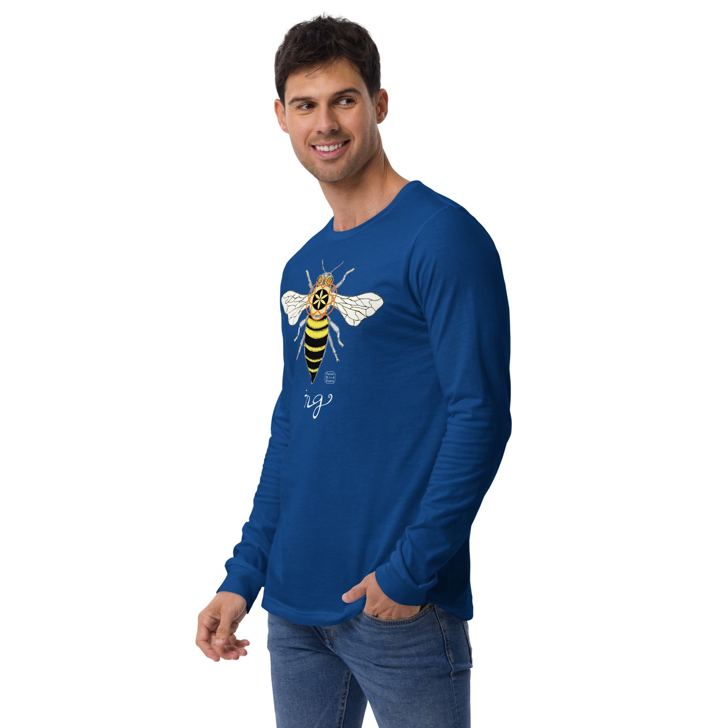 “Bee-ing” unisex long sleeve tee