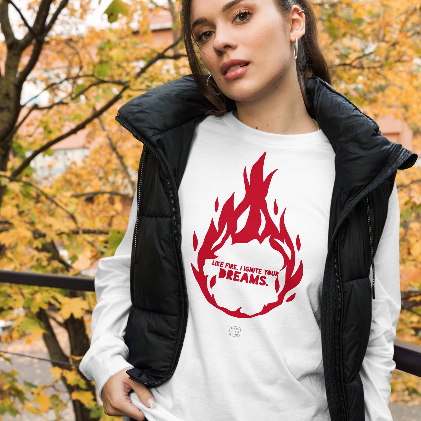 "Element: Fire" unisex long sleeve tee