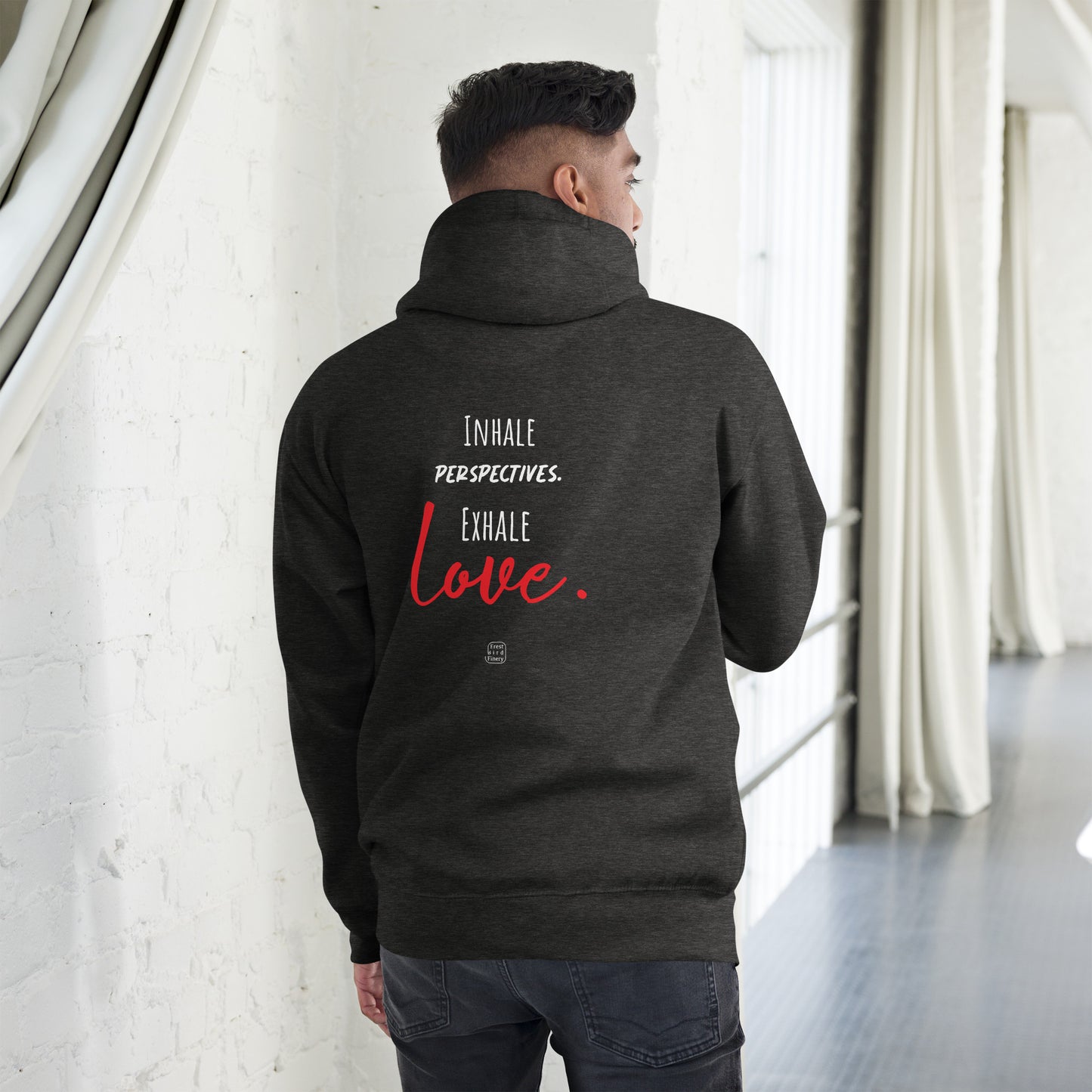 “Inhale & Exhale” unisex everyday comfy hoodie