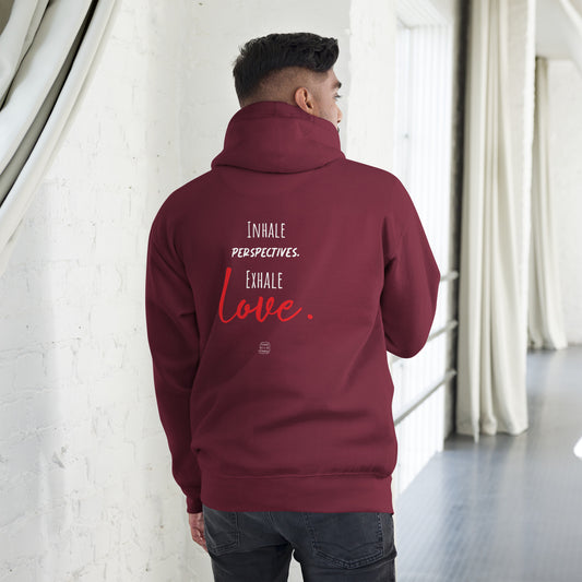 “Inhale & Exhale” unisex everyday comfy hoodie