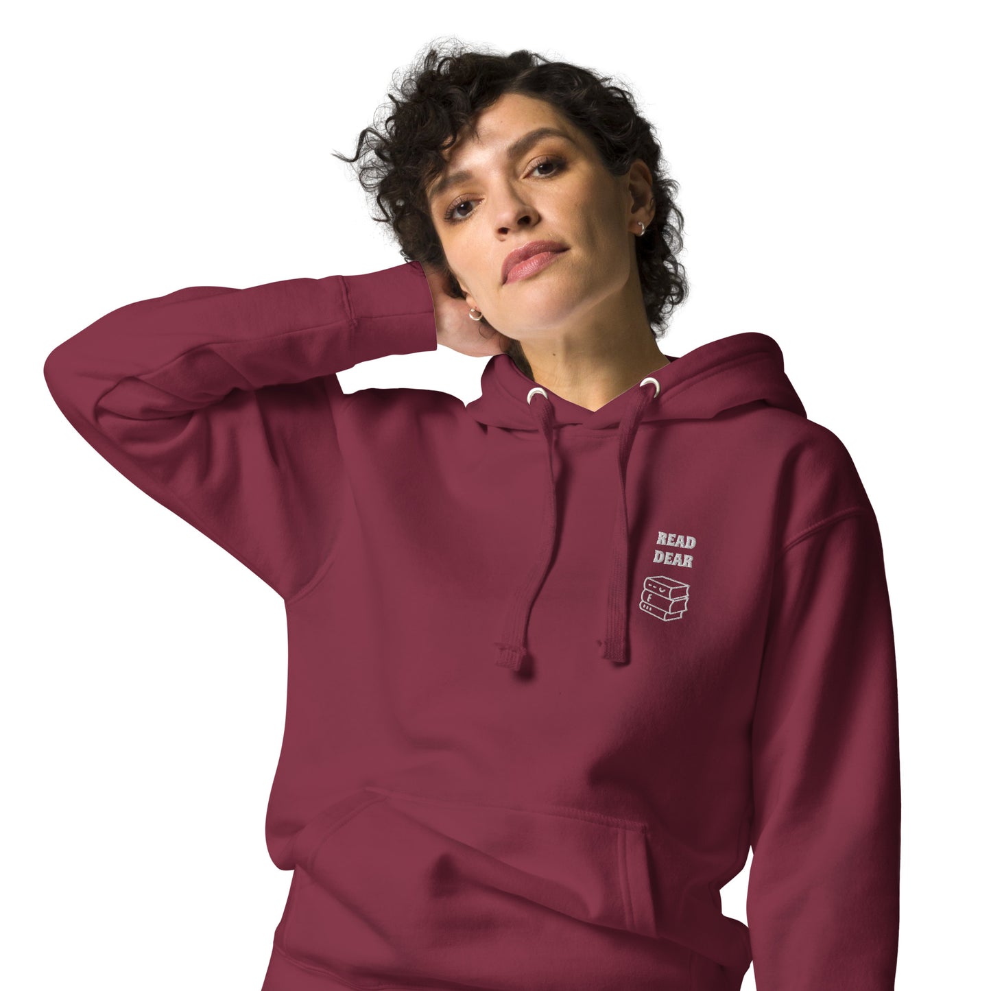 “Read Dear” (embroidered) unisex everyday comfy hoodie