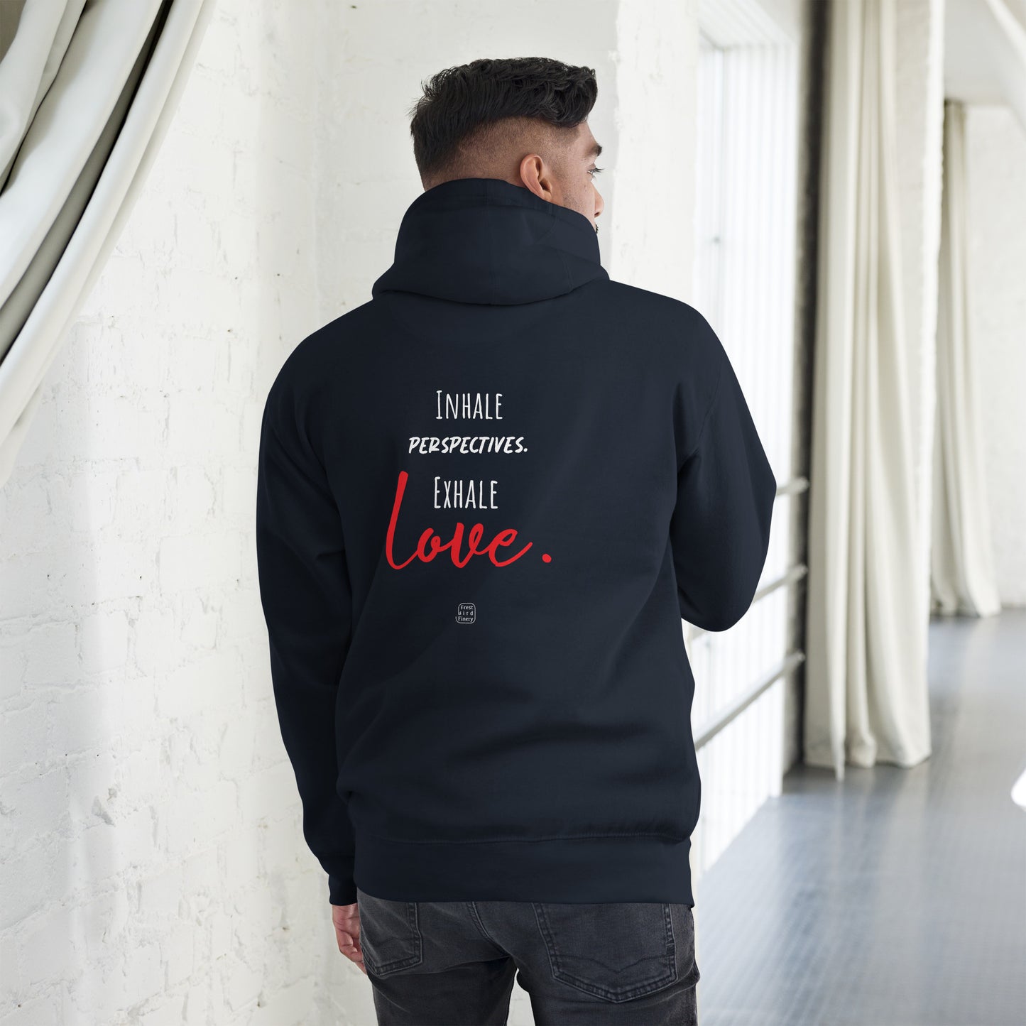 “Inhale & Exhale” unisex everyday comfy hoodie