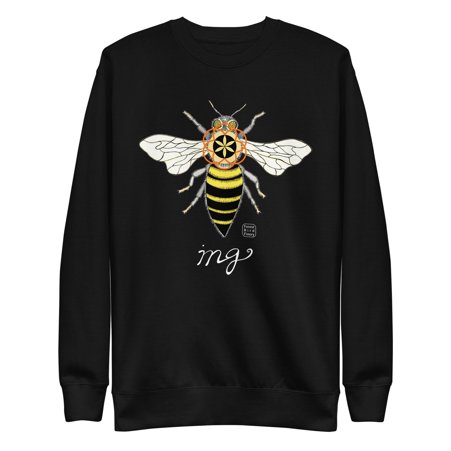 “Bee-ing” unisex premium sweatshirt