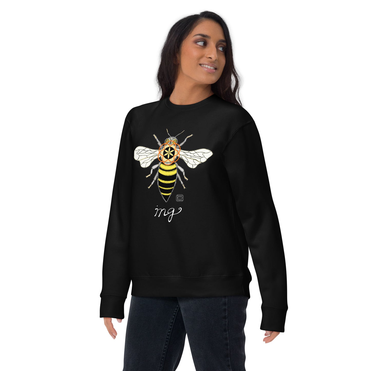 “Bee-ing” unisex premium sweatshirt