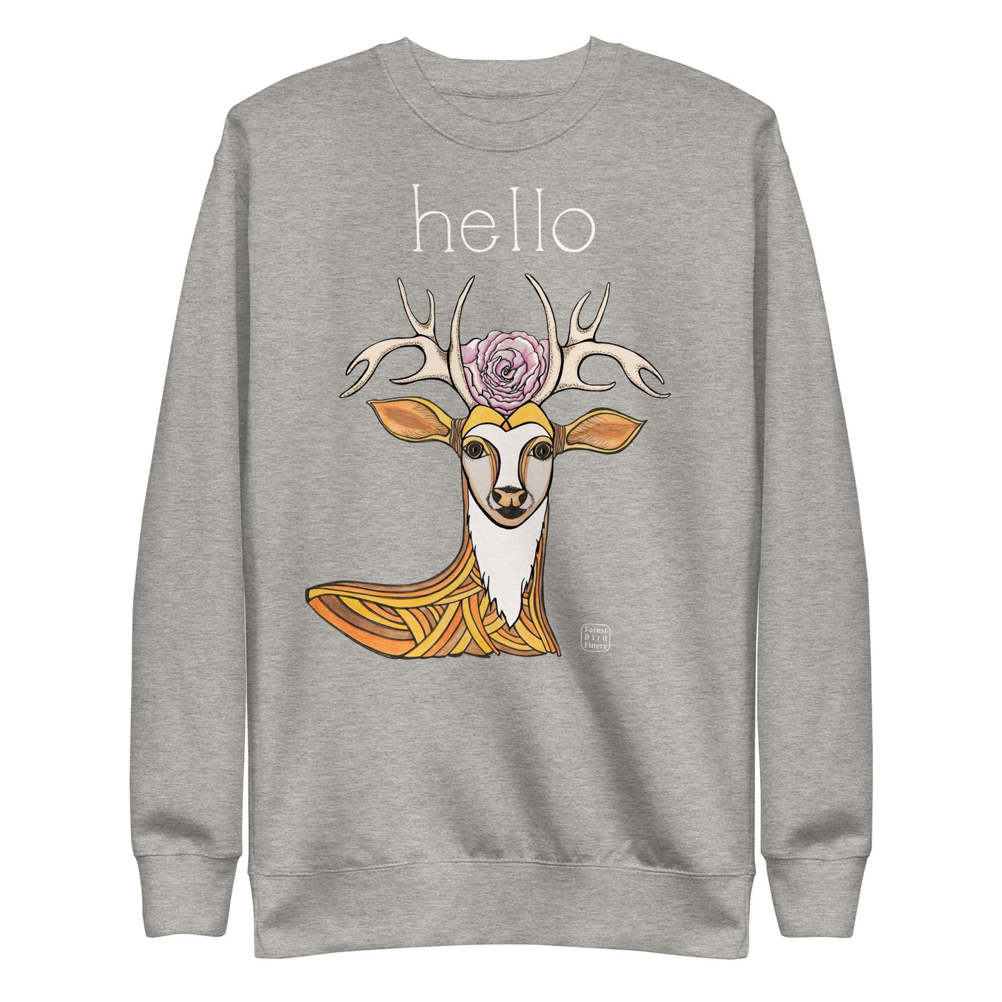 “Hello” unisex premium sweatshirt