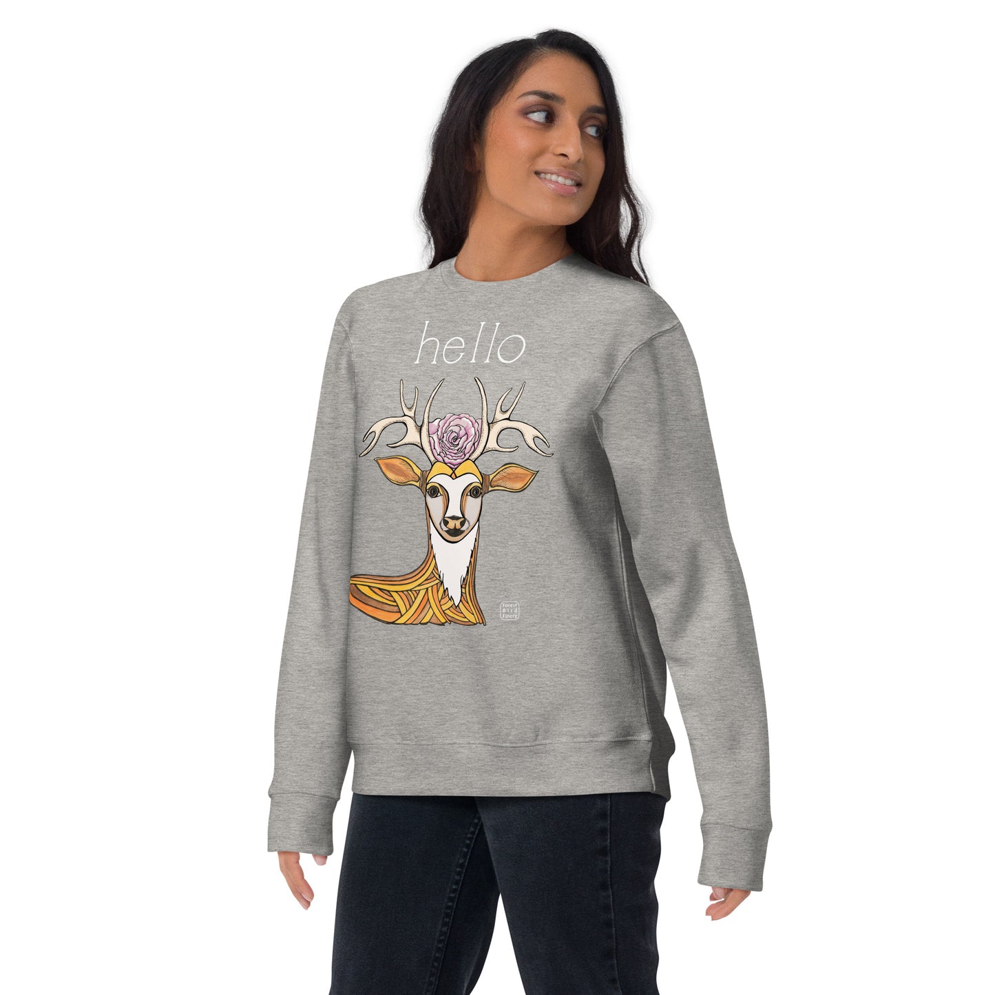 “Hello” unisex premium sweatshirt