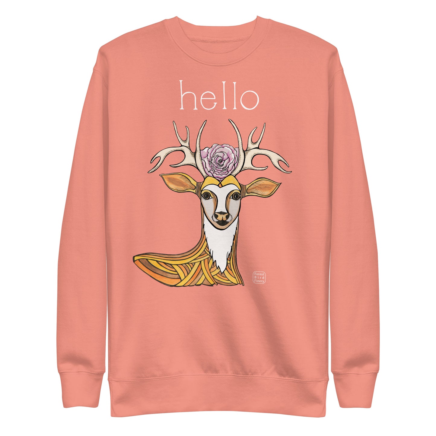 “Hello” unisex premium sweatshirt