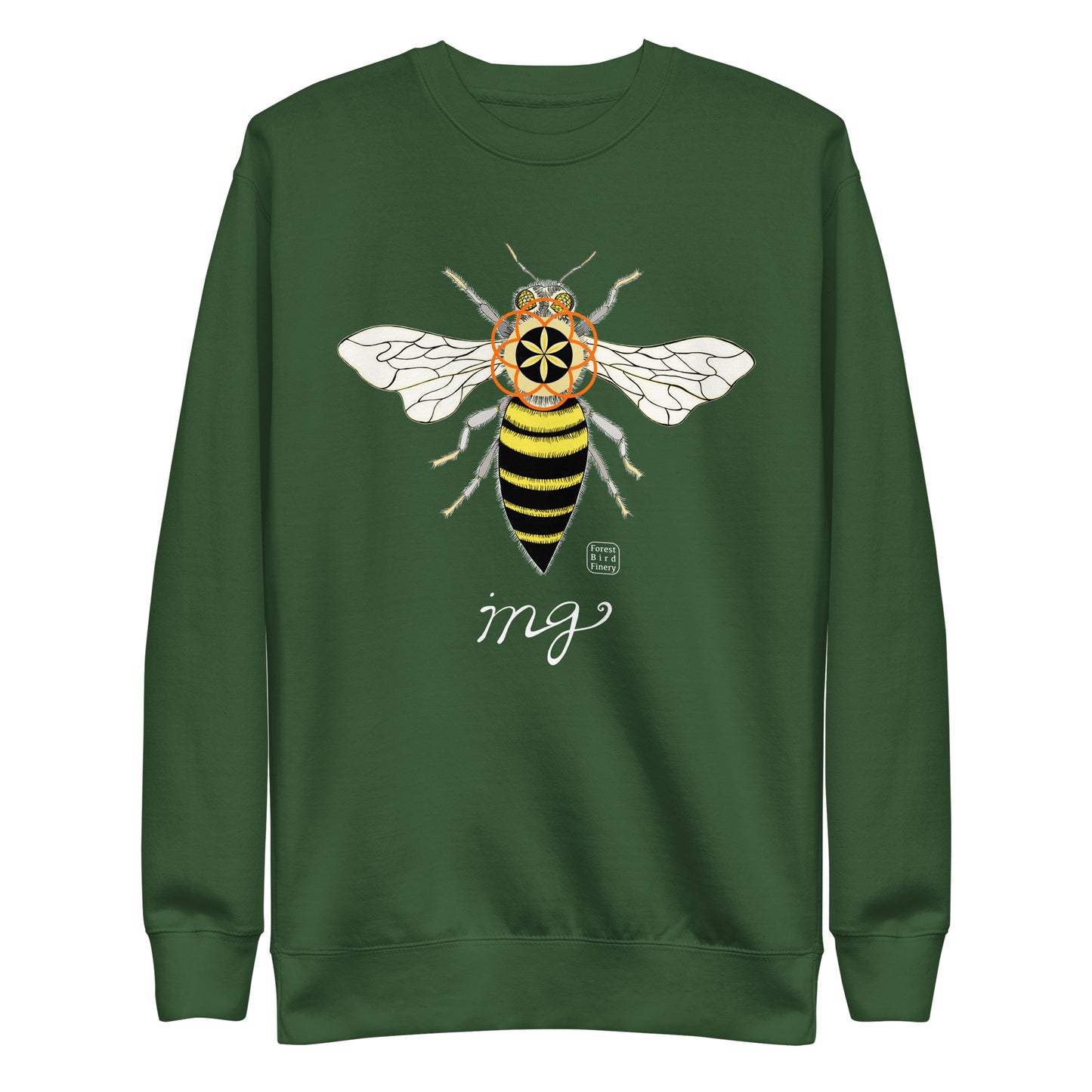 “Bee-ing” unisex premium sweatshirt