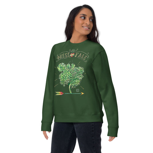 “Dress to Kale” unisex premium sweatshirt