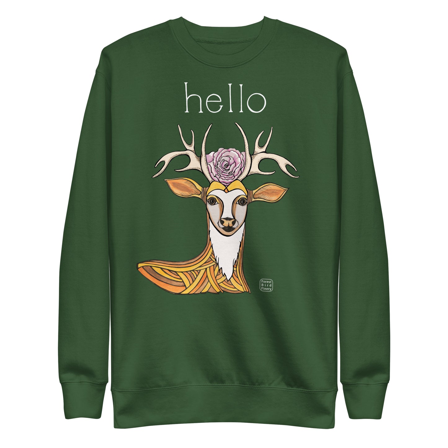 “Hello” unisex premium sweatshirt