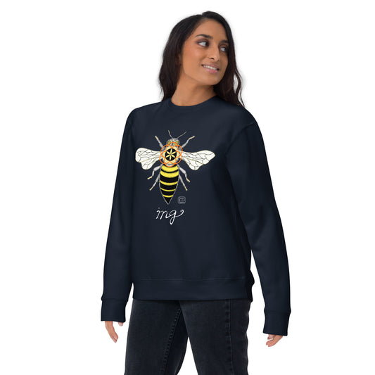 “Bee-ing” unisex premium sweatshirt