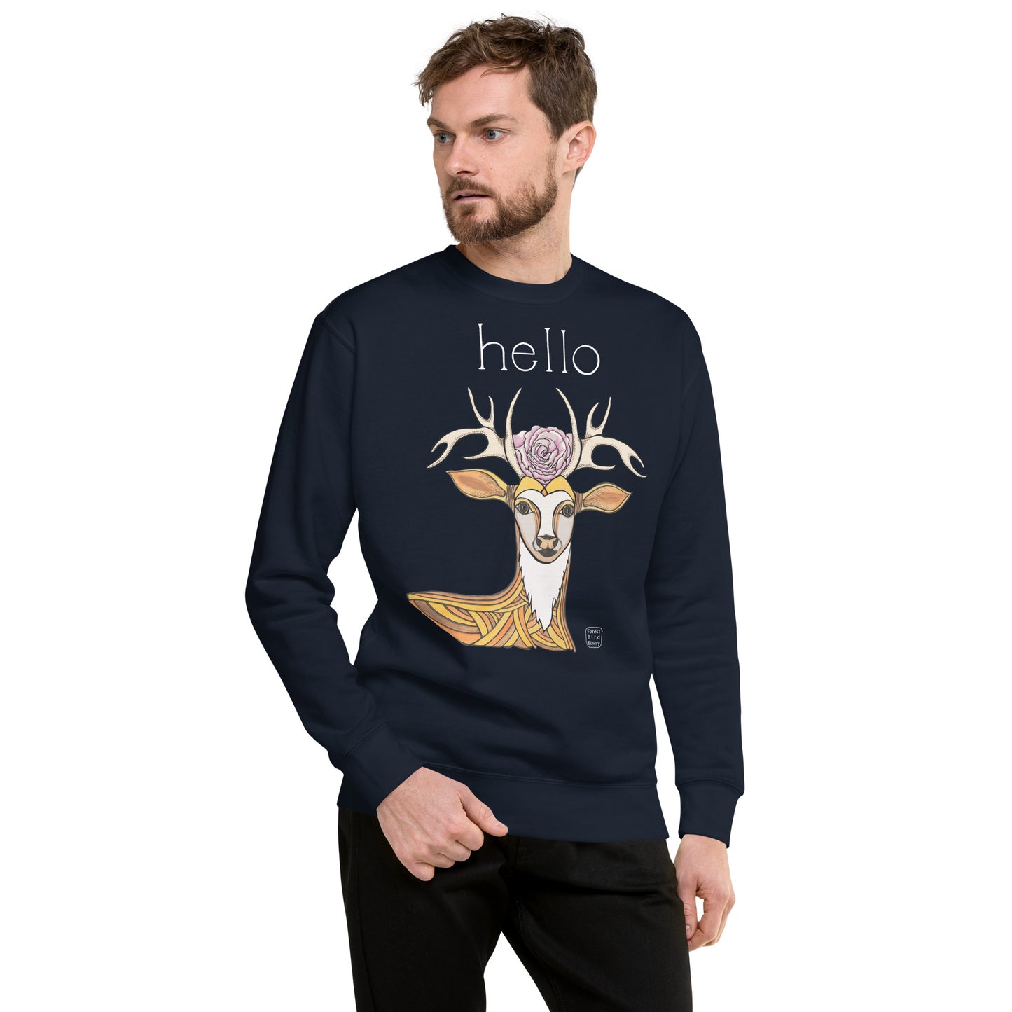 “Hello” unisex premium sweatshirt