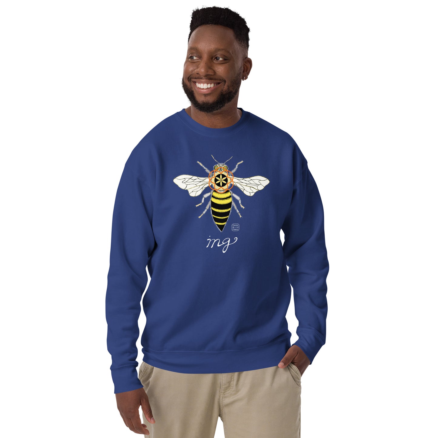 “Bee-ing” unisex premium sweatshirt