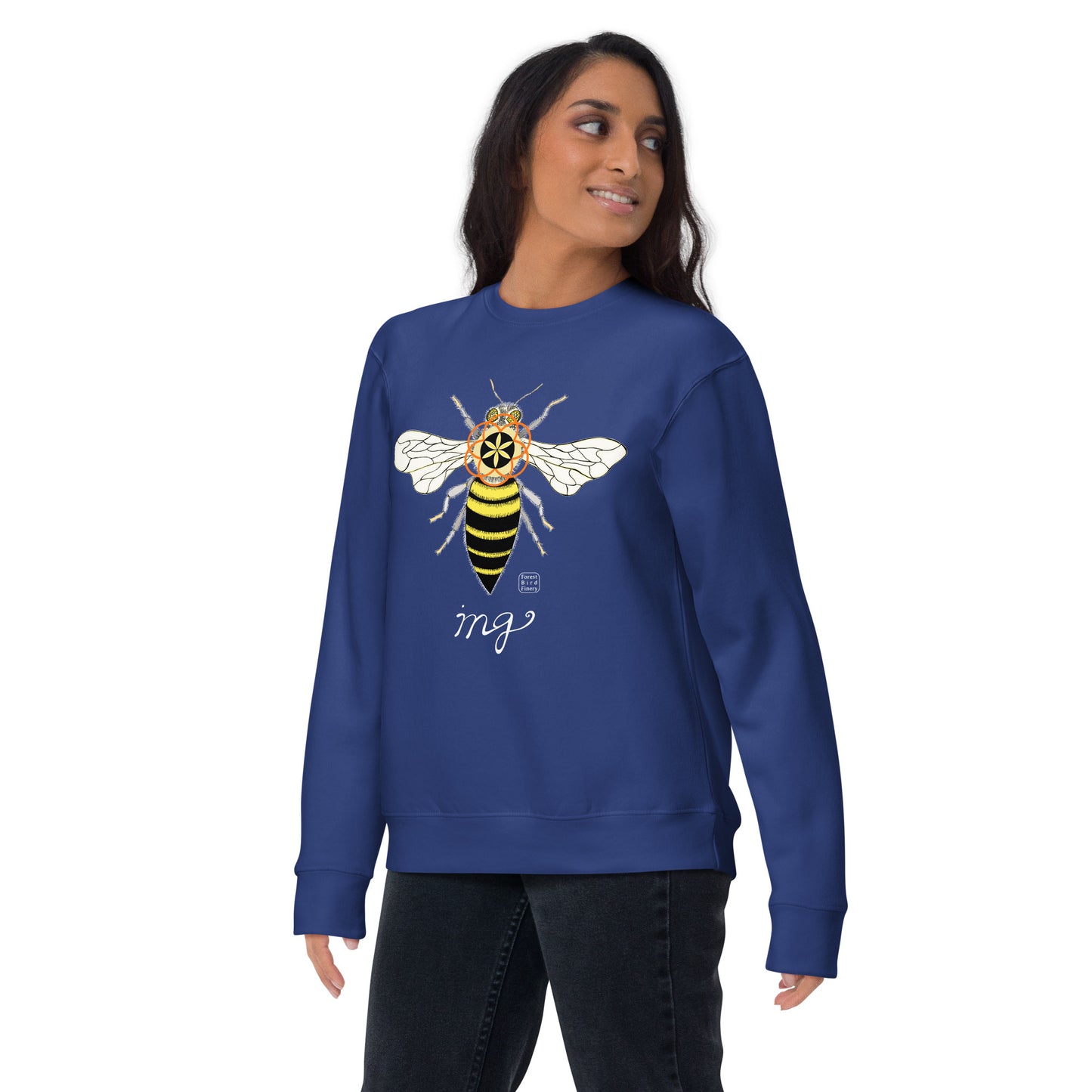 “Bee-ing” unisex premium sweatshirt