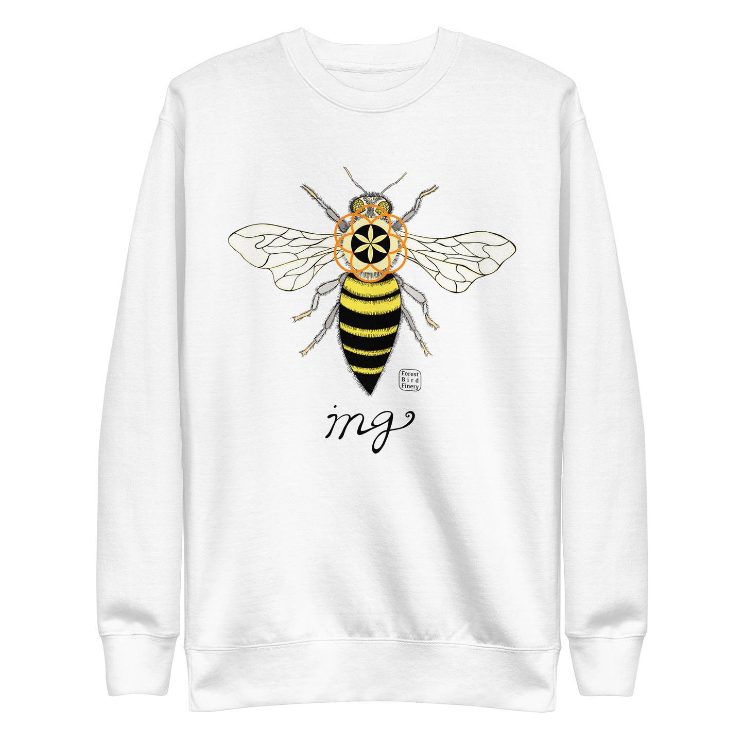 “Bee-ing” unisex premium sweatshirt