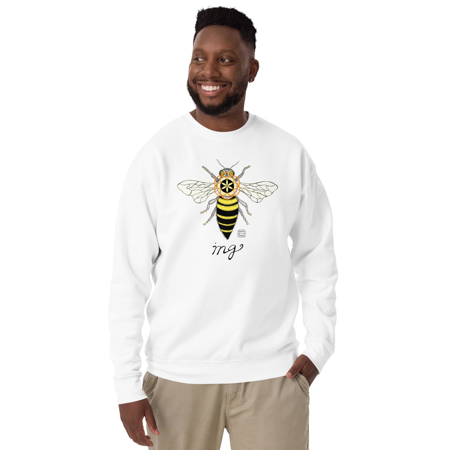 “Bee-ing” unisex premium sweatshirt