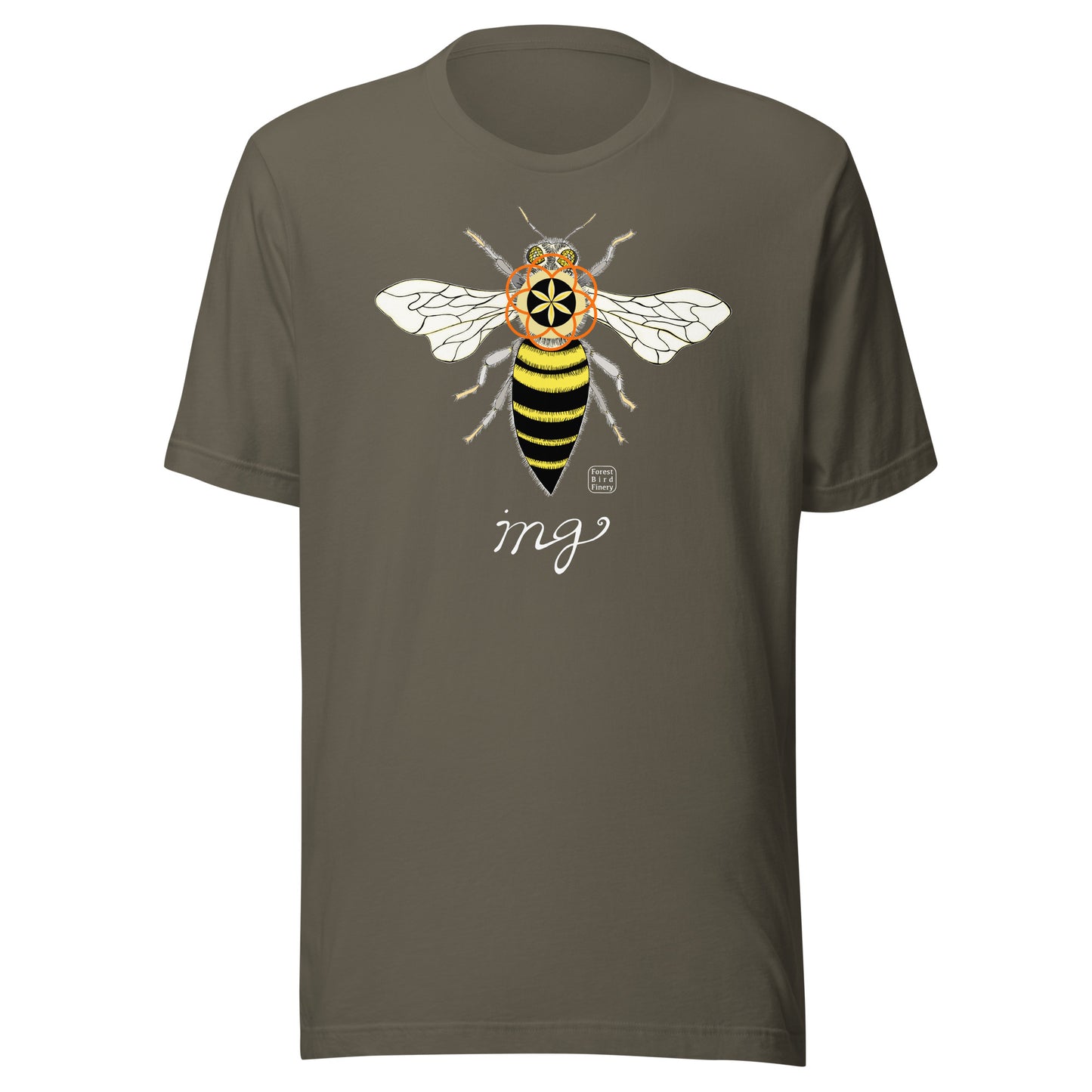 “Bee-ing” 100% soft cotton unisex t-shirt