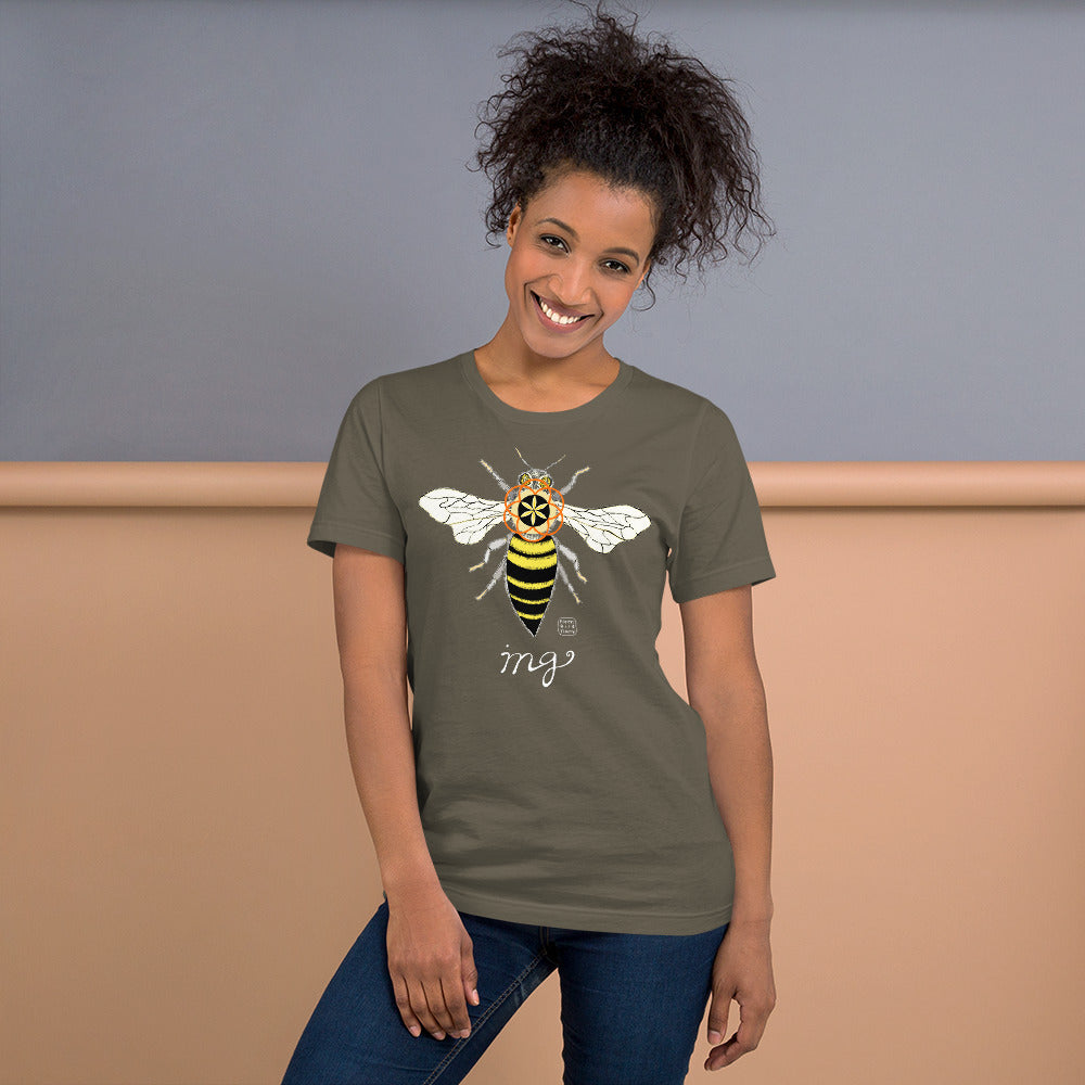 “Bee-ing” 100% soft cotton unisex t-shirt