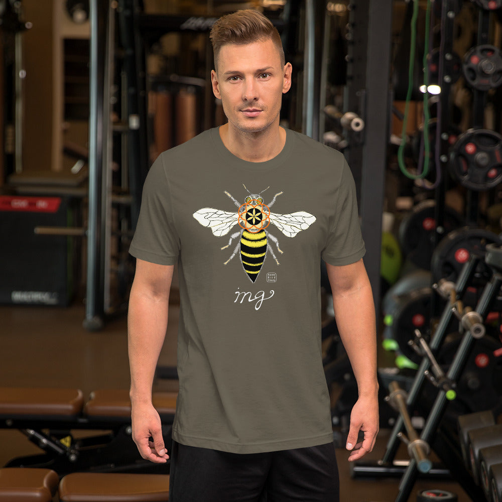 “Bee-ing” 100% soft cotton unisex t-shirt