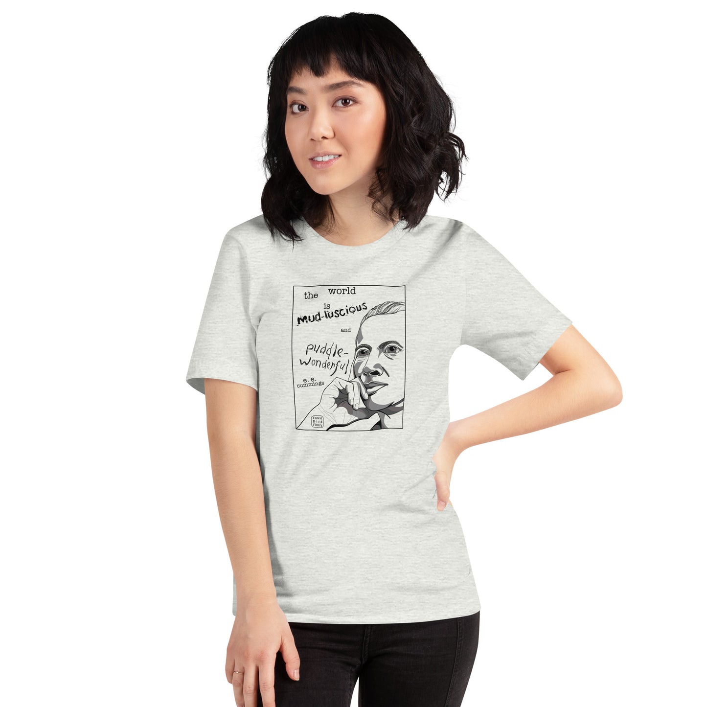 “E.E. Cummings” 100% soft cotton unisex t-shirt